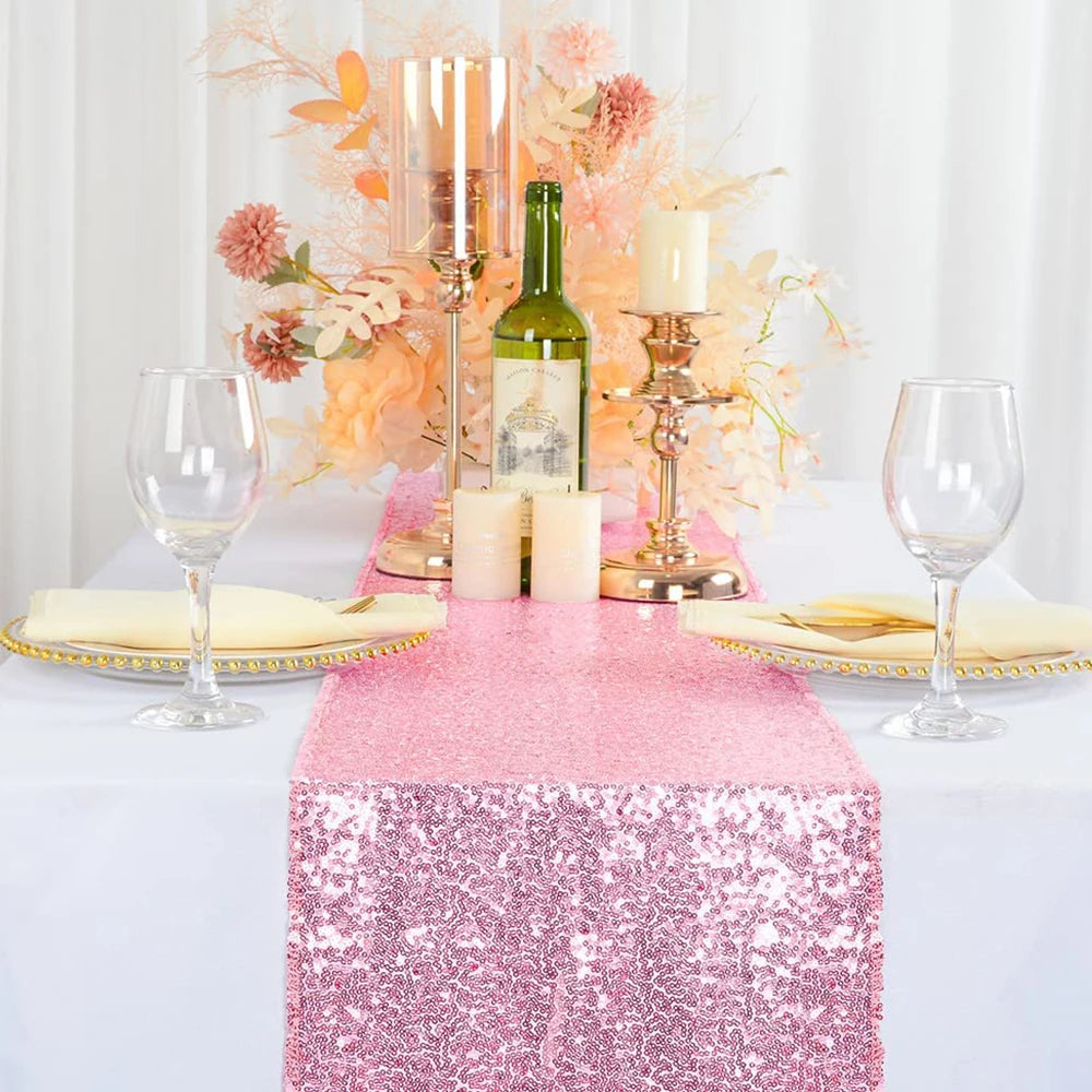 nappe table sequins festive mariage anniversaire élégante événementielle dorées festif