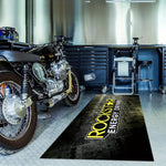 tapis noir jaune rockstar energy pro series antidérapant polyester moderne salon chambre sol maison