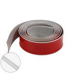 bande seuil caoutchouc rouge imitation bois adhésive sols moderne 200x4cm