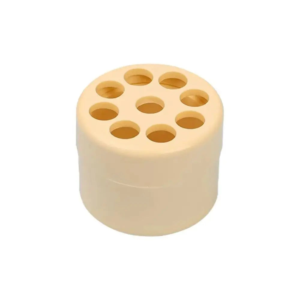 support fleurs moderne élégant beige clair trous circulaires boîte emballage fleurs artificielles transparent ornement