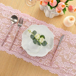 nappe dentelle fleur transparent romantique nœud décoratif table mariage fête saint valentin nouvel an