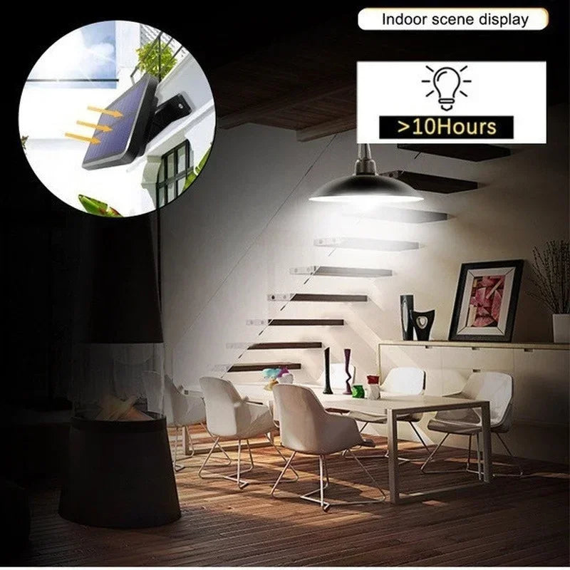 lampe solaire moderne noire télécommande panneau solaire intégré autonome deux lumières abs lithium