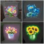 stickers decoratifs toilettes fleurs multicolores adhésifs amovibles decoration maison chambre salon