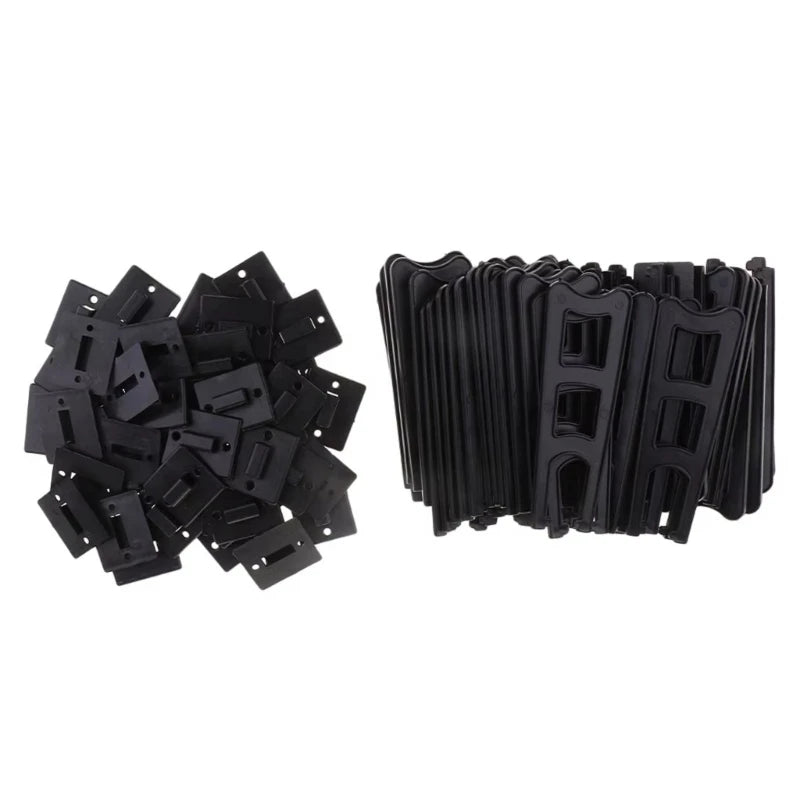 clips fixation noir robustes pratique cadre photo 19cm transparents perforations unisexes adultes