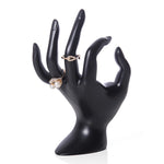 présentoir bijoux mannequin main résine support collier boucles oreilles bracelet bague décoration magasin blanc