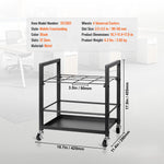 rack planches noir moderne 50 compartiments texture bois roulettes universelles mobilier