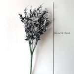 bouquet artificiel feuilles noires modernes décoration intérieure halloween minimalisteextérieurcoration événementiel