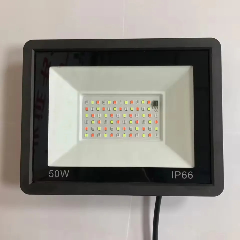 projecteur led rgb étanche ip66 moderne télécommande 110v 220v 10w 30w 50w 100w