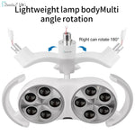 lampe dentaire led sans ombre réglable moderne blanc six sources lumineuses