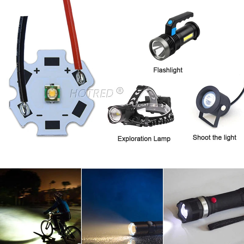LED 3W XPE 3535 Blanc Froid Chaud Bleu Câbles Modernes Technologiques