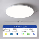 lampe led moderne blanc 23cm 30cm 37cm opacité minimaliste éclairage quotidien