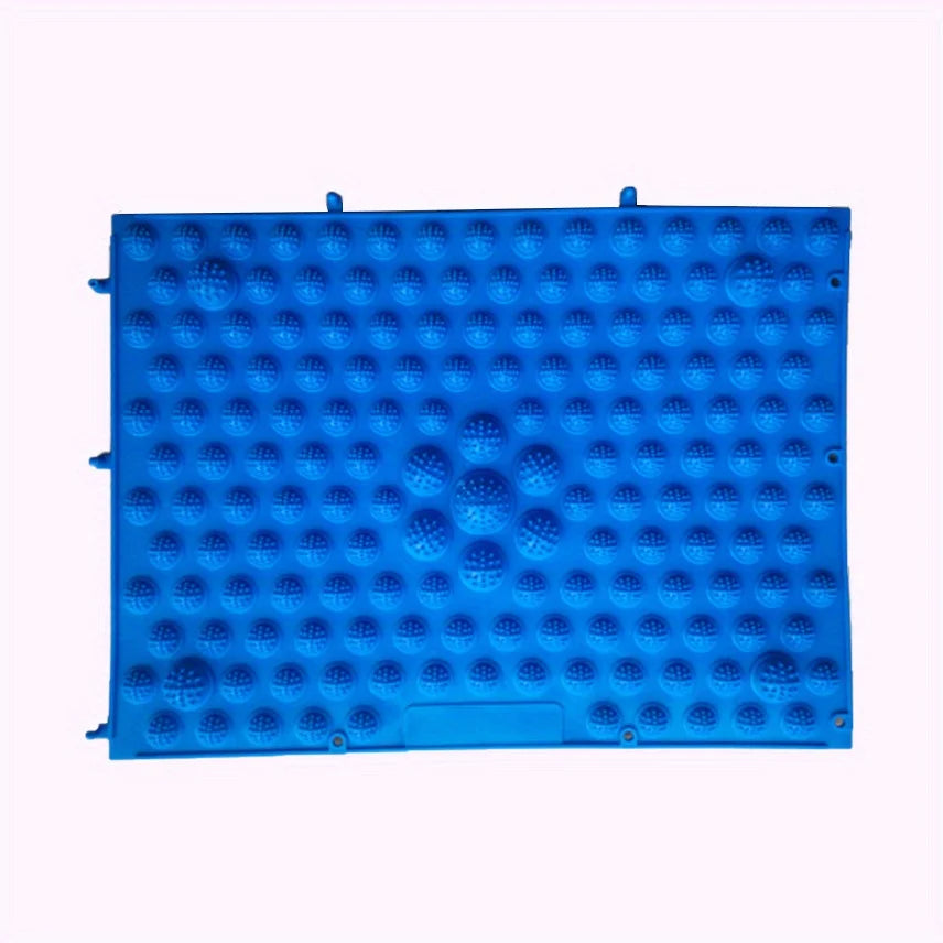 tapis massage pieds pointes bleu rouge jaune vert moderne relaxation acupuncturereflexologie