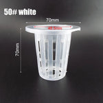 pot plante hydroponique maille plastique blanc noir culture sans sol pépinière