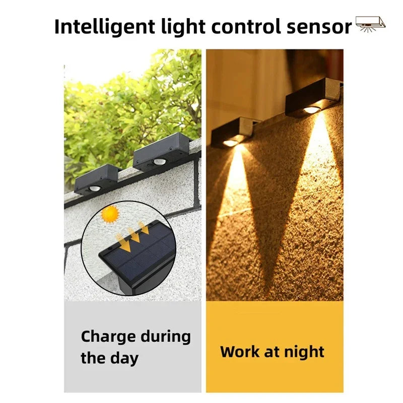 Lampe solaire led ip65 extérieure moderne adhésive rechargeable nuit jardinextérieur