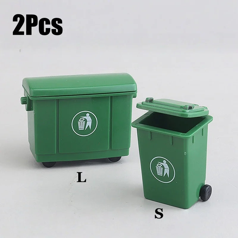 poubelles vert poubelles roulettes organisateur multifonctionnel conteneurs déchets papeterie rangement ludique
