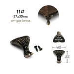 pieds meuble vis or argent bronze classiques vintage ornements métalliques