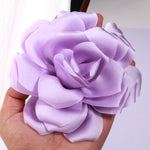 fleurs artificielles modernes soie bleu rose violet blanc décoration maison anniversaire baby showerextérieur