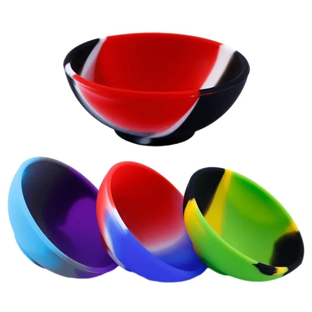 coupelles silicone couleur rayures moderne stockage rangement vert rouge bleu violet jaune noir