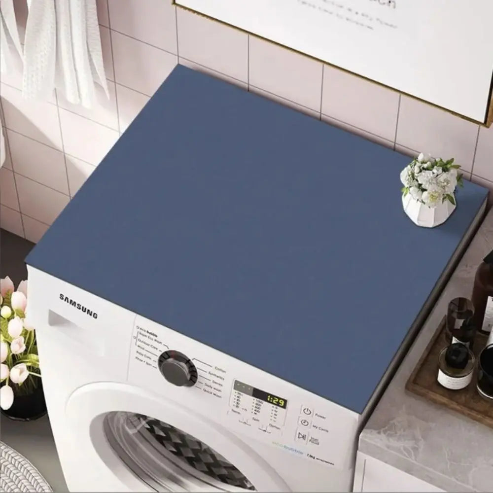 protège lave linge adhésif motif floral moderne gris noir beige vert bleu