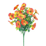 fleurs artificielles violettes oranges jaunes roses blanches décoration intérieure moderne pendaison fête