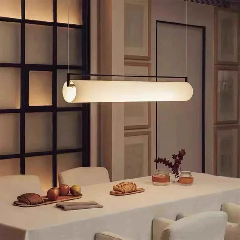 pendentif led acrylique blanc moderne minimaliste couleurs réglable 4000k 3000k 6000k