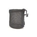 sac rangement nylon noir filet camping utilitaire vaisselle ustensiles portable extérieur