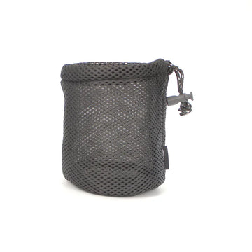sac rangement nylon noir filet camping utilitaire vaisselle ustensiles portable extérieur
