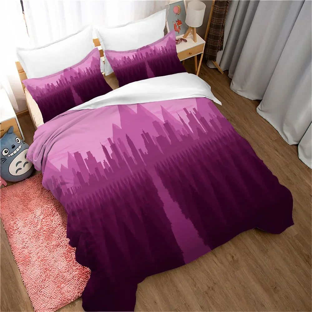 Vue rapprochée du tissu tricoté et du motif paysager