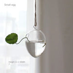 vase suspendu verre transparent moderne plante hydroponique décoration intérieure minimaliste fixations cordelette portable terrarium