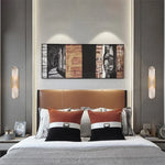 applique murale moderne marbre doré blanc gris éclairage led mur fixe élégantintérieur chambre