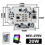 projecteur extérieur led 5050 blanc haute luminosité 10w 20w 50w 100w