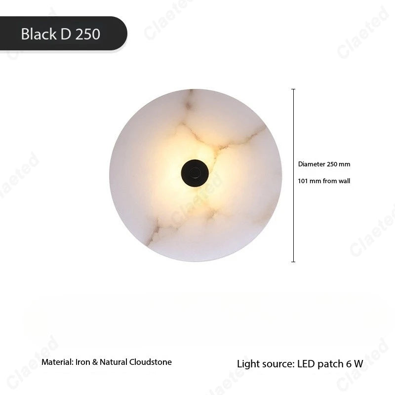 lampe murale moderne blanc marbre éclairage quotidien salle manger chambre coucher 3000k