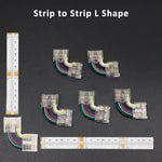connecteurs rubans led transparent clips câbles couleur moderne facileRGBOCCTBPCOB