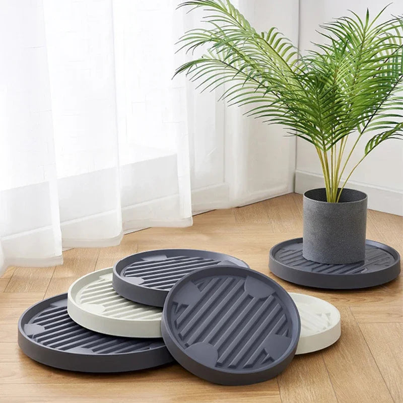 support plante gris blanc rayures horizontales moderne portable amovible robuste
