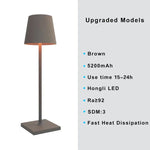 lampe table led rechargeable gris doré rose bleu noir touch control moderne minimaliste