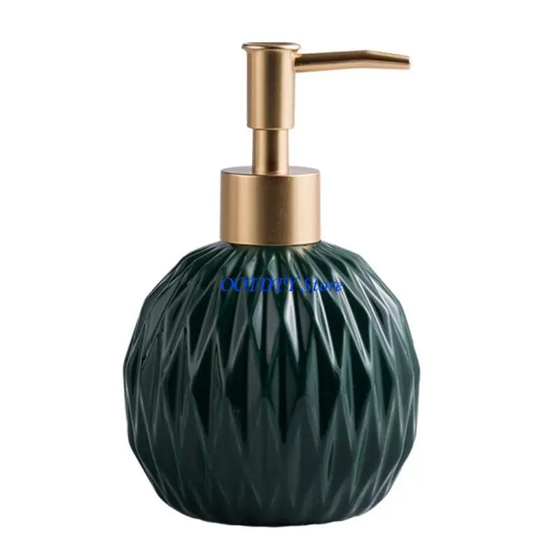 distributeur savon liquide rouge vert noir blanc rayures diagonales moderne élégant Pompe