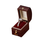boîtes bijoux simili cuir classiques couleurs vert bordeaux rose anneaux mariage