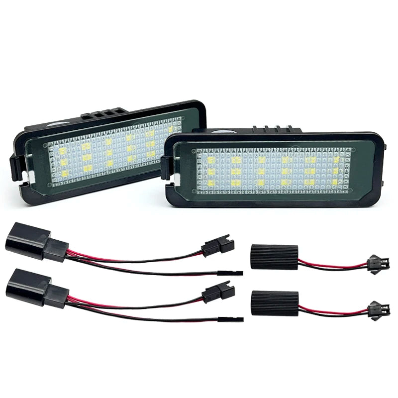 lampe led plaque immatriculation noir moderne seat skoda adhésif 12v 30lm 3w