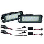 lampe led plaque immatriculation noir moderne seat skoda adhésif 12v 30lm 3w