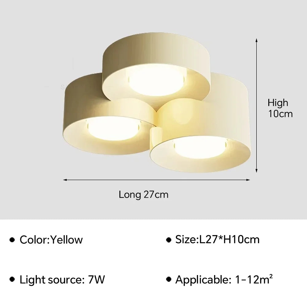 Spot LED moderne résine métal blanc noir éclairage quotidien minimaliste