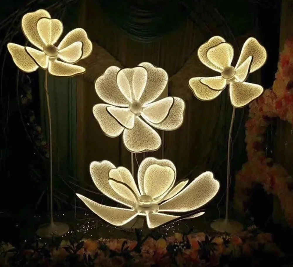 décorations florales lumineuses mariage anniversaire intérieur élégantes modernes transparentes led
