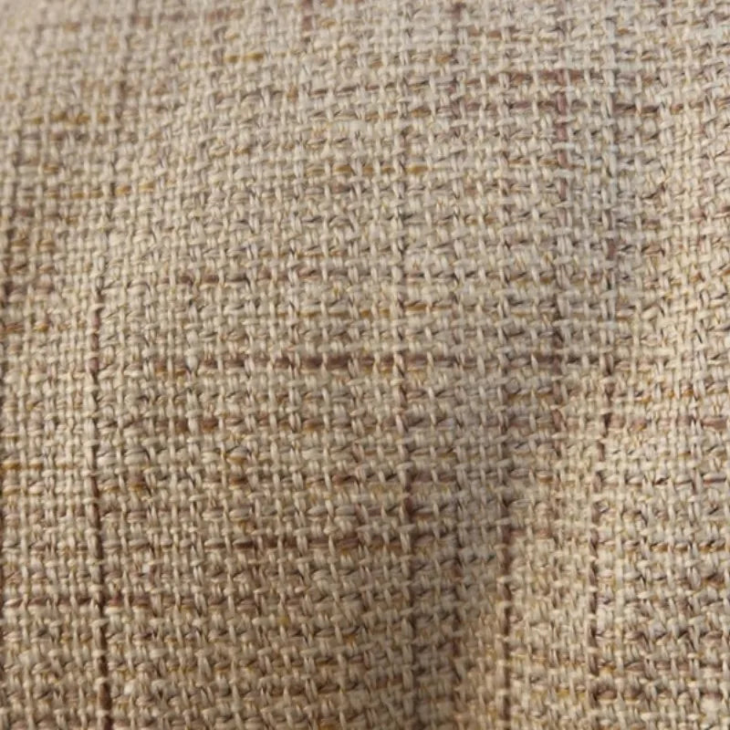 coussin carré texture tissée rustique beige lavable 45x45cm pompon adhésif