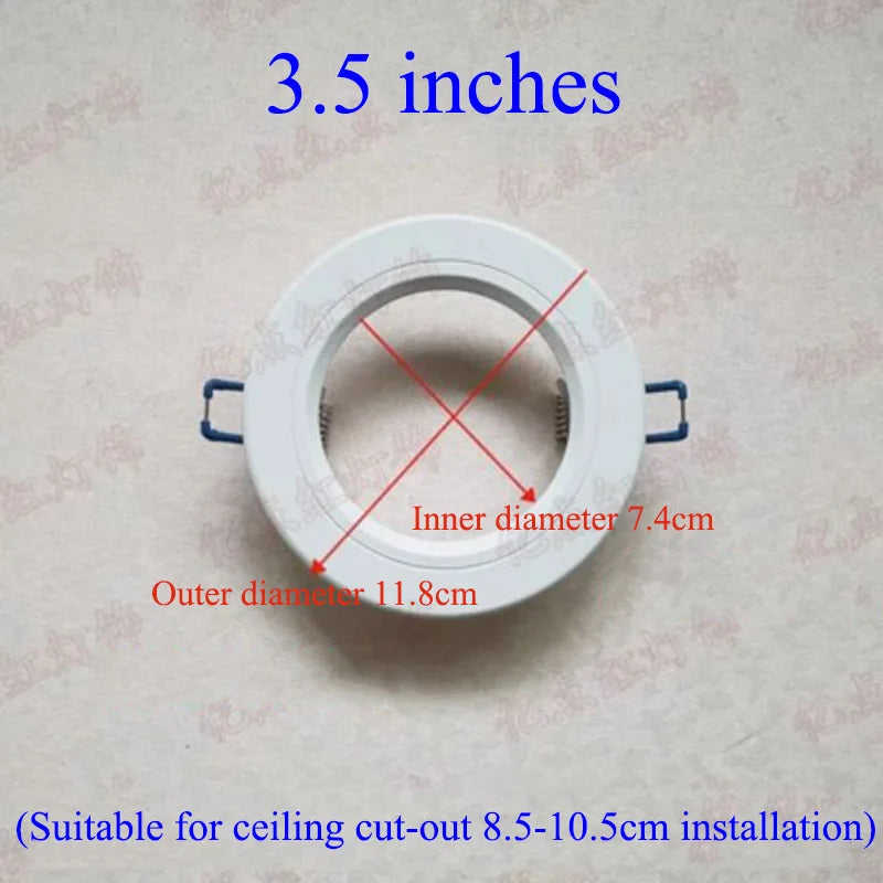 anneau réduction spot led blanc moderne cadre extérieur éclairage intérieur moderne