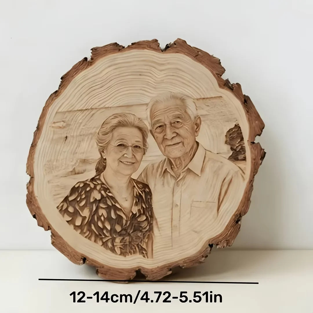 décoration photo plaque bois gravure couple cadeau anniversaire mariage fête mèrespaque bois artisanal opaque