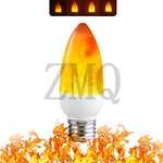 ampoule led effet flamme blanc orange moderne 2835 led base e12