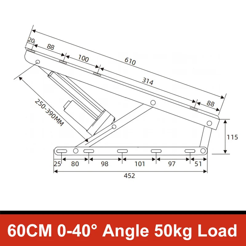 support charge électrique pliable blanc moderne moteur électrique lisses opaques lit