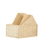 paniers tissage osier beige marron rouge vin vert bleu rustique naturel respectueux environnement