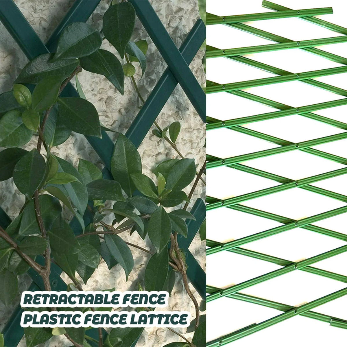 clôture rétractable lattes croisées vert moderne jardin extensible structure support plantes grimpantes