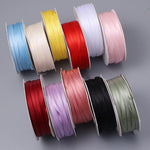 rubans satinés 3mm rouge blanc rose violet noir vert jaune bleu clair classiques opaques