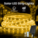 ruban led solaire multicolore moderne clips panneau solaire télécommande 15m 20m 30m